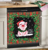 Pig Merry Christmas Dishwasher Cover Kitchen Appliance Decal Christmas Home Decor Xmas Gift HT