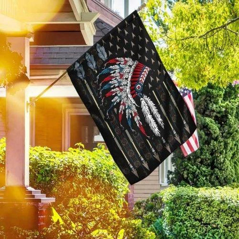 Native Flag US Black Native American Flag 15