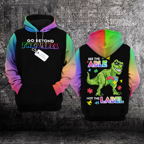 See The Able Not The Label Autism Unisex Hoodie For Men Women Autism Awareness Shirts Clothing Gifts HT