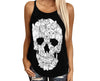 Skull Cat Criss-cross Tank top HA
