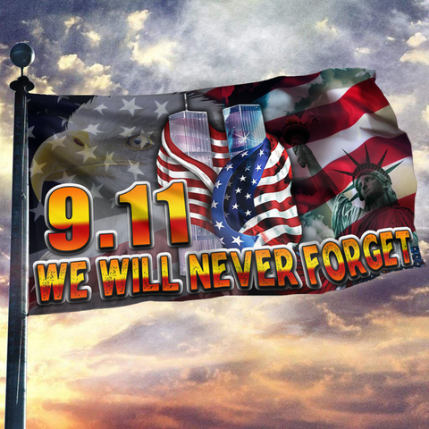 Liberty - 9.11 - We Will Never Forget Flag American Patriot Flag, 20th Anniversary Patriot Day Gift