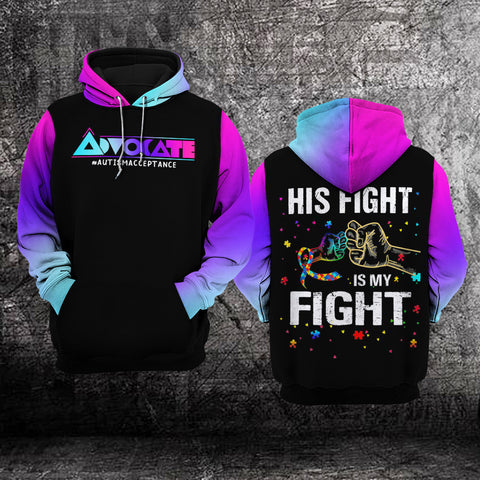 Advocate Autism Acceptance Unisex Hoodie For Men Women Autism Awareness Shirts Clothing Gifts HT