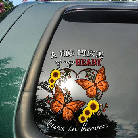 Memorial Butterfly Car Sticker Decal TM