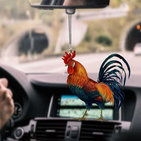 ROOSTER JM65 HTT041198 PAV CAR HANGING ORNAMENT