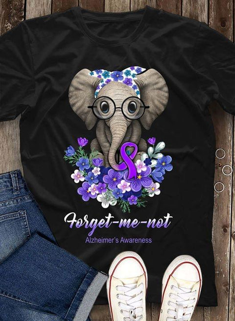Forget Me Not Alzheimer's Awareness Unisex T-shirt For Men Women HT