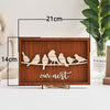 Personalized Birds Family Names Sign Frame Mothers Fathers Day Decor Home Decorations Mom Grandma Dad Gifts HT