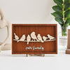 Personalized Birds Family Names Sign Frame Mothers Fathers Day Decor Home Decorations Mom Grandma Dad Gifts HT