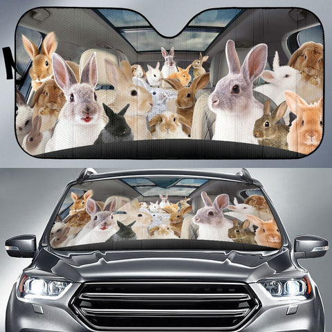 Rabbit Car Sun Shade Anti UV Car Accessories HT