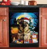 Dog Witch And Christmas Hat Dishwasher Cover Halloween Gift Christmas Gift Kitchen Decor HT