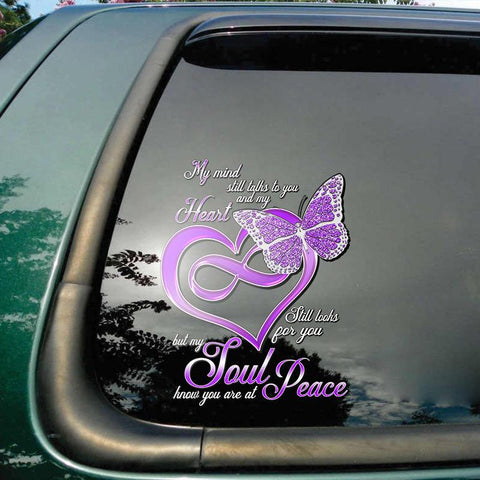 Memorial Butterfly Sticker TM