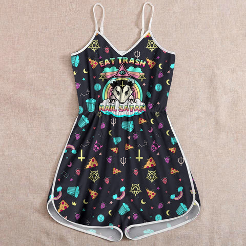 Eat Trash Hail Satan Rompers For Women