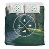 Camping Black Bedding Set 02