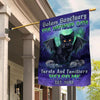 Black Cat Salem Sanctuary For Wayward Cat Custom Flag, Cat Lovers, Witch, Halloween Gift, Halloween Decorations, Halloween Party Supplies, Spirits Halloween