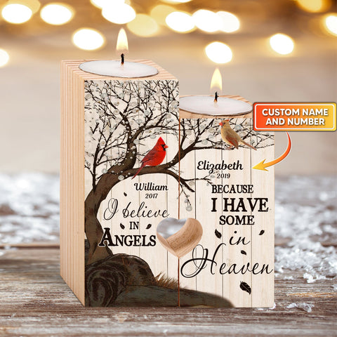 Guardian Angel Candle Holder With Heart Custom Candle Holder Love Candle
