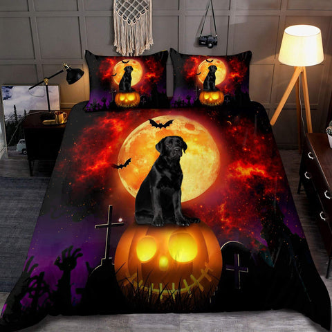 Halloween Bedspread Halloween Labrador Bedding Set
