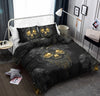 Black Skull Bedding Set Bedspread Duvet Cover Set Home Decor ND