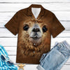 Brown Alpaca Hawaiian Shirt