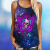 Skull Butterfly Criss-cross tank top, Rompers VA