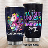 D&D unicorn trapped in a gamer's body Tumbler Custom, Tumbler for Unicorn Lover, Customized Tumbler for Gamer, Gamer Cup TTM