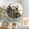 Deer And Hunting Lovers Personalized Wooden Clock Couple Gift Home Decor