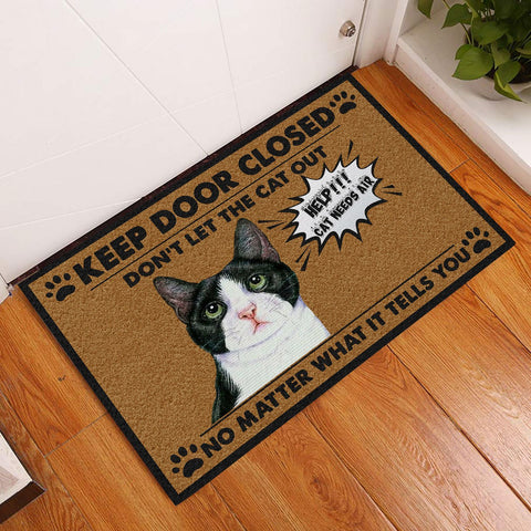 Do Not Let The Cat Out Doormat HT