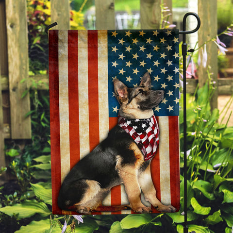 German Shepherd Flag American Patriot Flag NTN29052107 20th Anniversary Patriot Day Gift
