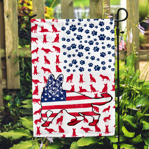 German Shepherd Flag American Patriot Flag, 20th Anniversary Patriot Day Gift