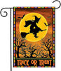 Full Moon Witch Double Sided Halloween Garden Flag For Outdoor Yard Decoration Home Decor ND