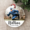Graduation Ornament Class of 2022 Photo Ornament Personalized Gift Christmas Ornament Graduation Gift College High School Custom Gift Her HT