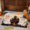 Home Sweet Haunted Home Custom Doormat, Halloween Decoration, Personalized Halloween Doormat TM