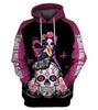 Skull Pink Breast Cancer Unisex Hoodie