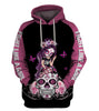 Skull Breast Cancer 02 Hoodie