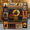 Halloween Witch Quilt Blanket Comforter Bedding Home Decoration ND