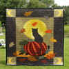 Halloween Cat Quilt Blanket Comforter Bedding Home Decoration ND