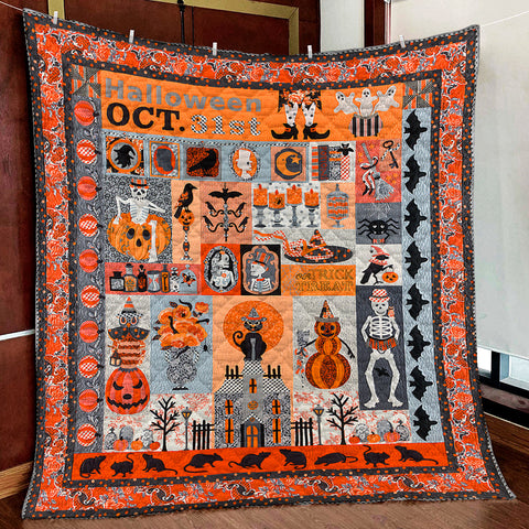 Halloween Quilt Blanket Comforter Bedding Home Decoration ND