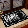 Halloween Skull Trick-Or-Treat Avoid Doormat