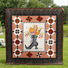 Halloween Witch Quilt Blanket Comforter Bedding Home Decoration ND