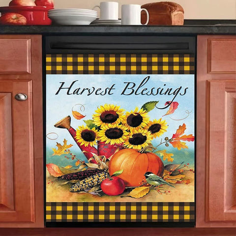 Happy Thanksgiving Pumpkin Kitchen Dishwasher Cover Decor Art Housewarming Gifts Home Decorations ND