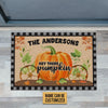 Hey There Pumpkin Custom Doormat, Fall Gift, Fall Decor