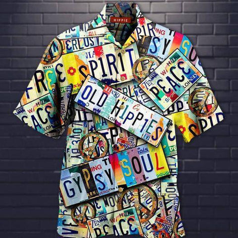 Hippie Hawaiian Shirt Summer Beach Clothes Outfit For Men Women ND