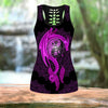 Woman Tank top Purple Mandala Purple Dragon Tattoo Art Combo Tank + Legging HAC070505
