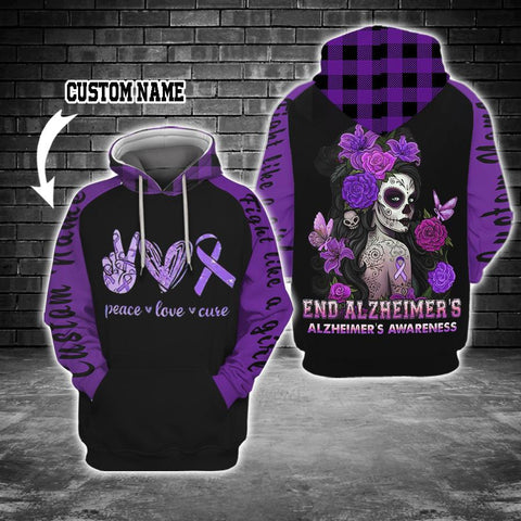End Alzheimer's 3D Custom Hoodie