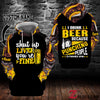 I drink b*** because punching people is frowned upon Hoodie 3D custom LKT