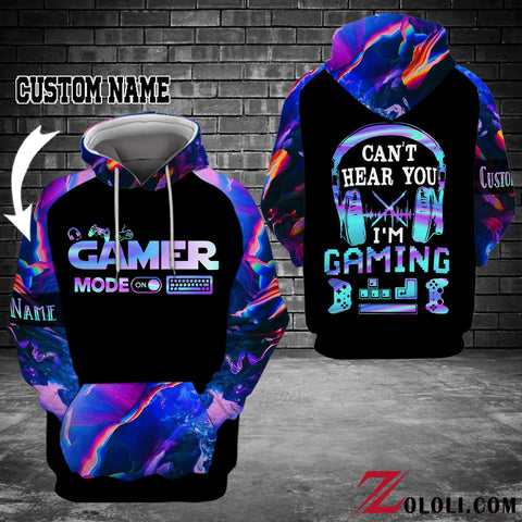 Gamer Mode On Hoodie 3D Custom TXX
