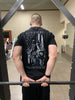 American Spartan - Thin Blue Line Edition American Patriot Shirt Black Thin Blue Line Shirt