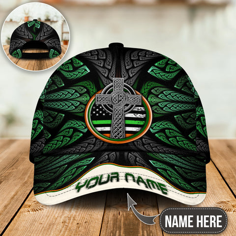 Personalized Irish Celtic Cross Cap St Patrick's Day Hat Cap St Patrick's Day Gift Idea HT