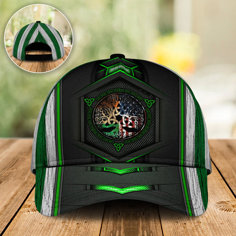Irish Yggdrasil Green Cap Irish Cap St Patrick's Day Hat Cap St Patrick's Day Gift Idea HT