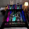 Halloween Bedspread Into The Darkness We Go Bigfoot and Bear Bedding Set