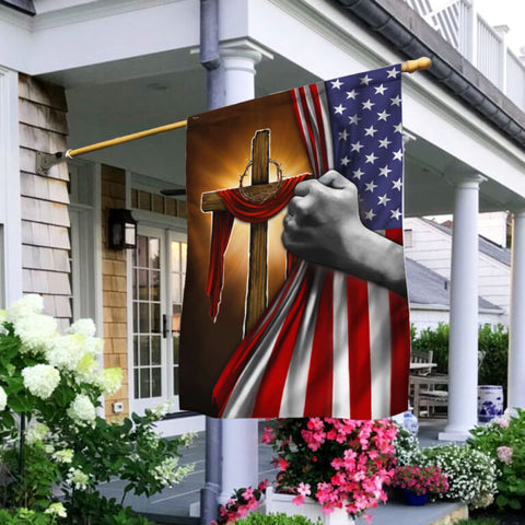 Christian Cross Flag American Jesus God Flag TM