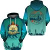 I Hate People Bear Light Green 3D All Over Printed Shirt Camping Hoodie, Zip Hoodie, Sweater, Tee